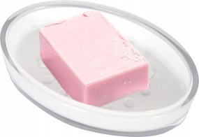 Fehér Akril Tartós, Átlátszó, Modern Szappantartó Fürdőszobába