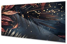 Wallplex konyhahátfal Bronz Levelek (Méret: 60x300)
