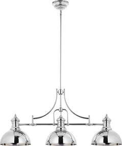 Jupiter 1789 - PT3 - PLATINO 3xE27/60W/230V ezüst rúd csillár