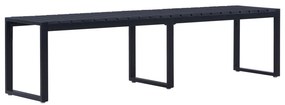 vidaXL fekete polisztirol lemez kerti pad 180 cm