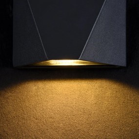 MAYTONI O577WL-L5B BEEKMAN Modern Kültéri Fali Lámpa Fekete LED IP54