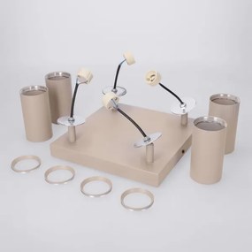 Brilagi - SELE SQUARE spotlámpa 4xGU10/30W/230V bézs