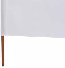 homokfehér 9 paneles szövet szélfogó 1200 x 160 cm