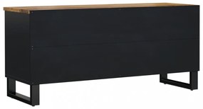 tömör mangófa és szerelt fa TV-szekrény 100 x 33 x 46 cm