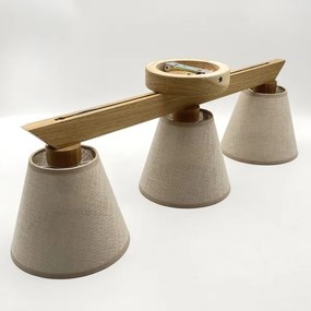 Fali lámpa ANTONIO 3xE14/40W/230V tölgy