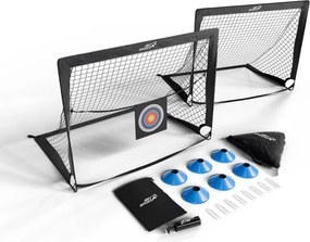 Összecsukható focikapu szett Goal Master 2 db fekete