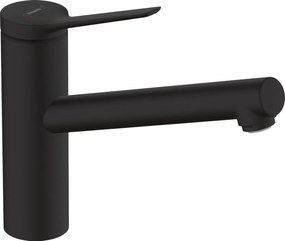 Hansgrohe Zesis M33, karos konyhai csaptelep 150, alacsony nyomású/nem nyomású vízmelegítőkhöz, 1jet, fekete matt, HAN-74806670