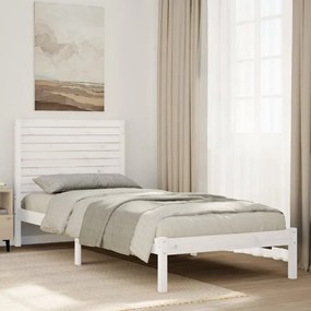 fehér tömör fa extra hosszú ágykeret matrac nélkül 90 x 210 cm