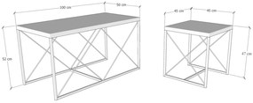Dohányzóasztal szett Dolphie (fekete). 1073111