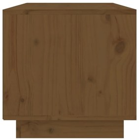 mézbarna tömör fenyőfa TV-szekrény 60x35x35 cm