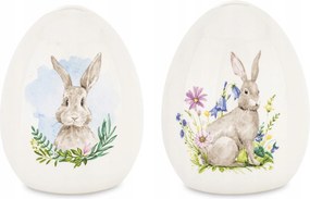 Dekoráció tojás húsvéti tojás ünnep kerámia nyúl figura