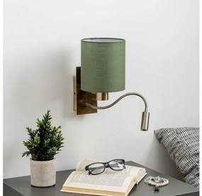 Brilagi - LED Fali lámpa NUBILA 1xE27/25W/230V + LED/3W réz/zöld