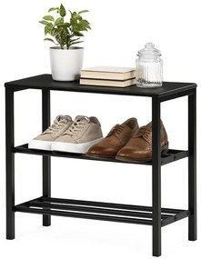 Fekete Fém Cipős Szekrény. 83168-42 BK