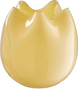 SOPHIE üveg váza Ø18cm , sárga