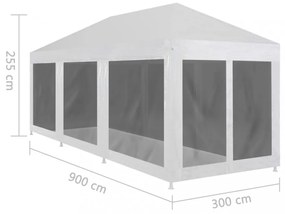 partisátor 8 hálós oldalfallal 9 x 3 m