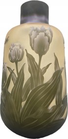 Váza falkon üveg zöld virág váza dekoratív színes ajándék