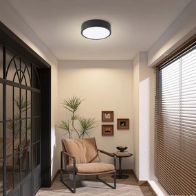 Brilagi - LED mennyezeti lámpatest POOL LED/18W/230V 3000/4000/6000K átm. 20 cm fekete