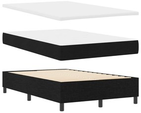 Boxspring ágy matraccal Fekete Kislábas Szövet