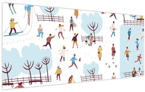 Kép - Boldog telet (120x50 cm)