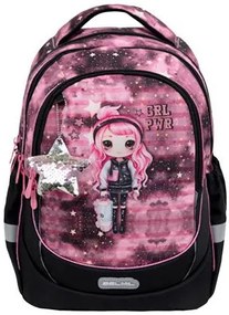 Iskolatáska, cipzáras, BELMIL Leisure Plus Pink Girl, pink lány (BL3388717L)