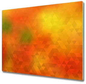 Üveg vágódeszka absztrakció háromszögek 60x52 cm