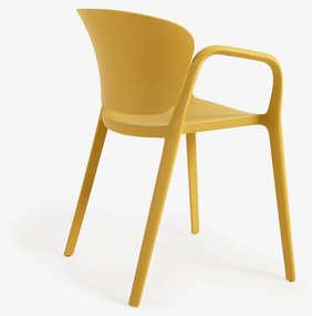 Sárga műanyag kerti szék Ania – Kave Home
