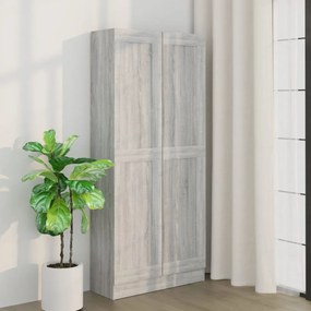 szürke sonoma színű fa fürdőszobaszekrény 82,5x30,5x185,5 cm