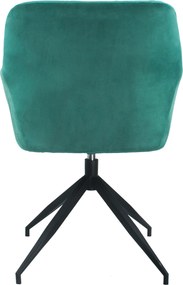 Forgószék, zöld /fekete, VELEZA NEW