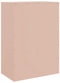 rózsaszín acél magasszekrény 67x39x95 cm