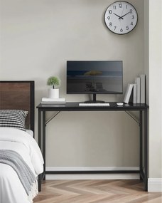 Íróasztal, fekete 100x50x75cm
