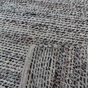 Vastag gyapjú szőnyeg Rustic 132x188 kézi és gépi szövésű gyapjú szőnyeg