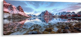 Kép - Napfelkelte Reine felett (120x50 cm)