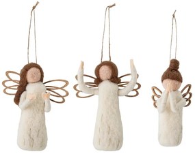 Gyapjú karácsonyfadísz készlet 3 db-os, 13 cm Pavla – Bloomingville