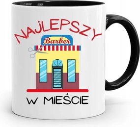 Fekete Fodrász Bögre A Város Legjobb Ajándéka fényképes nyomtatással