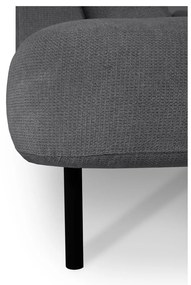 Sötétszürke sarokkanapé (bal oldali-U alakú) Hero – Scandic