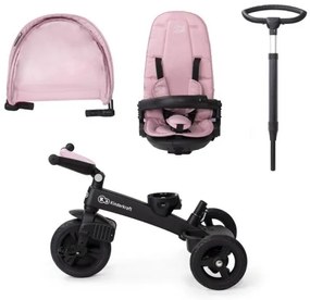 KINDERKRAFT - Gyermek tricikli 5v1 EASYTWIST rózsaszín/fekete