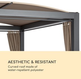 Eremitage Double XL napozóágy, 2 fő, fém váz, tető, függöny