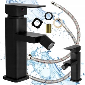 Caro Fekete Négyszögletes Fürdőszobai Bidé Csaptelep