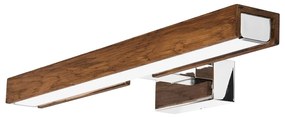 Brilagi-LED Fürdőszobai tükörmegvilágítás WOODY MIRROR LED/8W/230V IP44 tölgy/króm