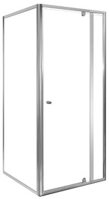 Flexi 90x90 cm sarokba szerelhető szögletes zuhanykabin zuhanytálca nélkül