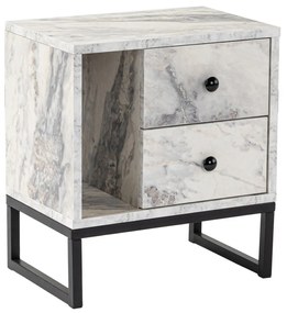 Éjjeliszekrény Glimmer Fressia Marble Black