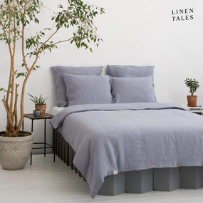 Világosszürke kétszemélyes kenderrost ágyneműhuzat 200x200 cm – Linen Tales