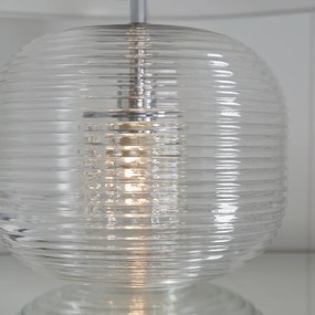 Endon modern asztali lámpa westcombe antik fehér átlátszó end98086