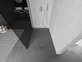 Mexen Kioto zuhanyparaván 100x200 cm 8 mm, króm profil, szürke üveg, 800-100-101-01-40