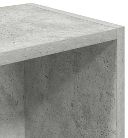 betonszürke szerelt fa könyvespolc 31x24x102 cm
