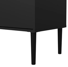 Fekete TV-állvány 177x57 cm Media – Tvilum