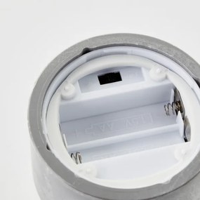 Brilliant - 3 db LED gyertya szett BOUGIE LED/2xAA IP44 szürke/fehér