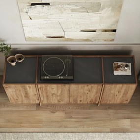 Dorma Komód/ konzolasztal 180 cm – Atlantic Pine / Antracit