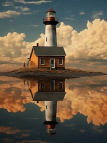 Poszter 75x100cm Tengeri tükröződés