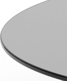 Szürke üveg kerek dohányzóasztal ø 80 cm Samos – Actona